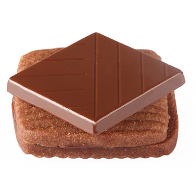 شوكولا مرّ  بيتي فور على شكل مربّع